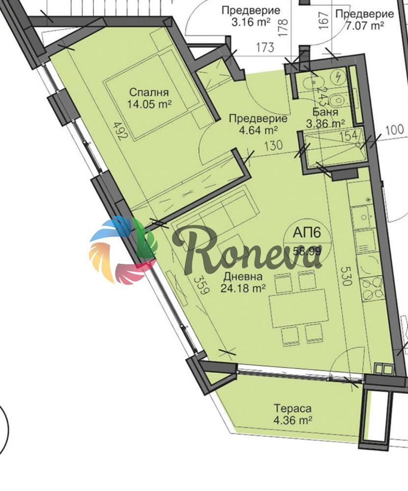 Продава се Двустаен апартамент в Варна, Бриз - 72 кв.м за 2187 €/кв.м - Снимка #3