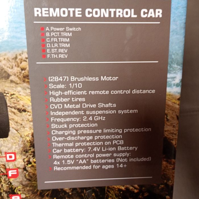 количка голяма 1:10 rc car HOSIM X 07