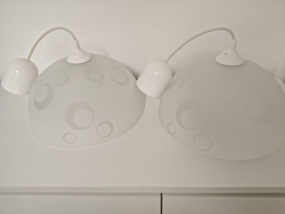 2 lustre bucătărie tip pendul pe cablu.