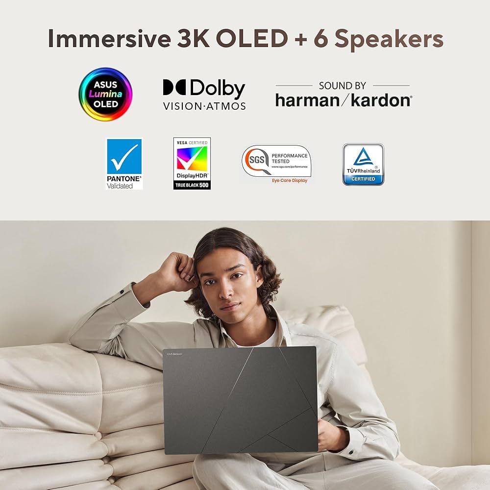ASUS Zenbook S16 OLED Lumina 3K 120Hz R-9 365H 5.0G /24GB DDR5/1TB SSD