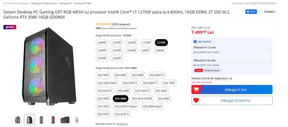 Asus Rog Strix PC G15CE, i7-11700F, RAM16GB, 3800RTX 10GB, disk 1TB