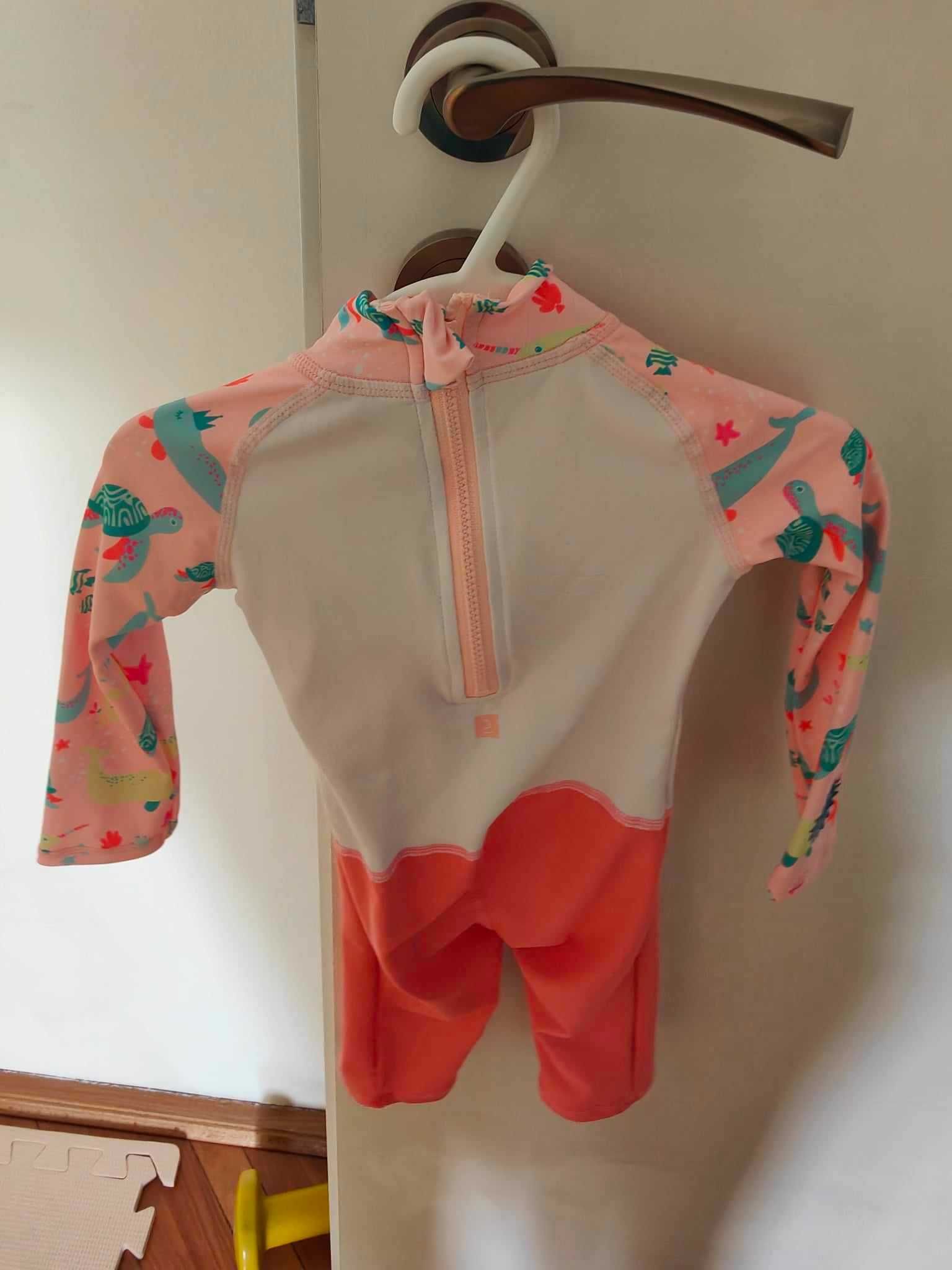 Costum de baie fetite SPF 50+ 6-12 luni