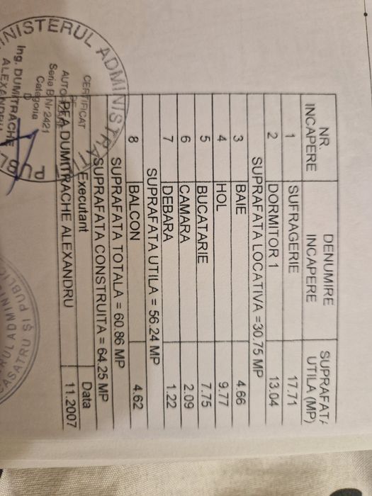 Vand apartament 2 camere