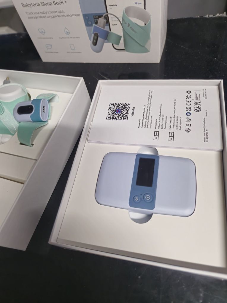 ТопЦена!Бебешки мониторинг  Babytone за сън, проследяване на ср. O2, п