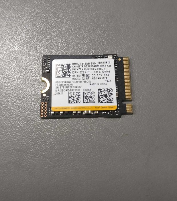 SSD NVME диск SAMSUNG 512GB M.2 Gen4 гаранция