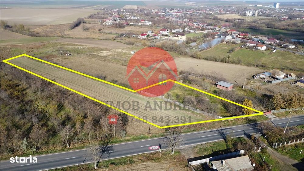 Teren 4.581 mp, Cataloi – ideal pentru afaceri, utilitati la limita