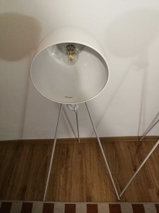 Lampadar vintage Dundee trepied de podea, Metal, E 27,