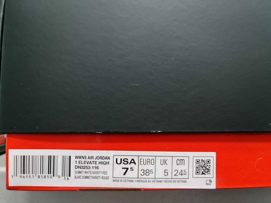 Noul Model NIKE-Women's Air Jordan 1 Elevate High 'Varsity Red', 38.5