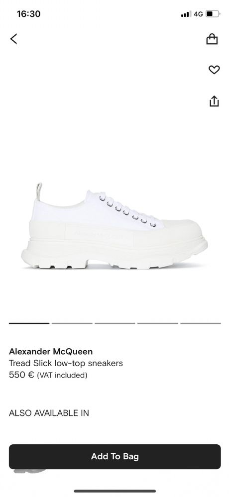 Alexander Mcqueen white sneakers