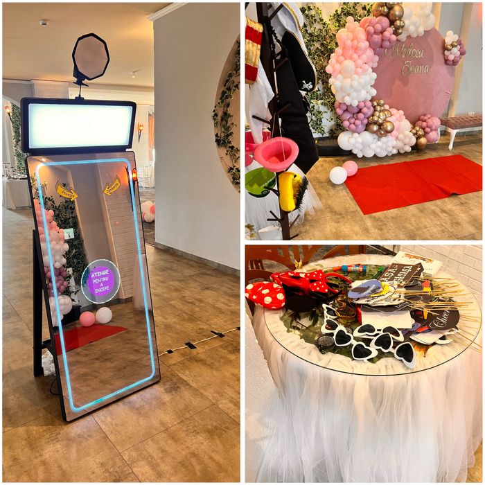 Fum pentru dansul mirilor, baloane cu fum, vulcani, oglinda magica