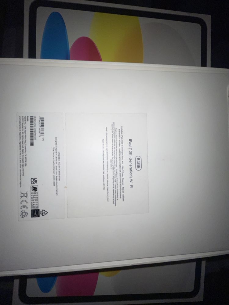 iPad 10th 64GB Wi-Fi, Silver / Sigilate