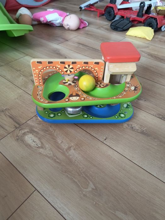 Traseu lemn cu bile copii