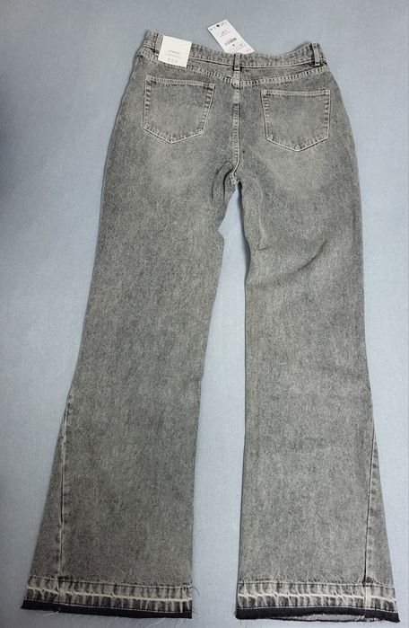 Zara flared jeans сиви
