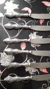 Ножи мельхиоровые столовые набор продам