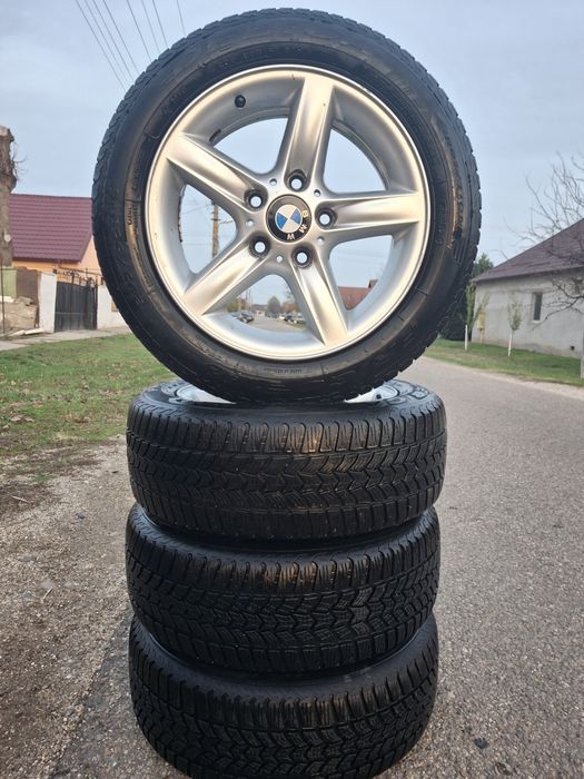 Cauciucuri de iarna + jante BMW si  rezerva 205/55/R16