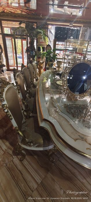 Стол стулья комплект на 12 персон