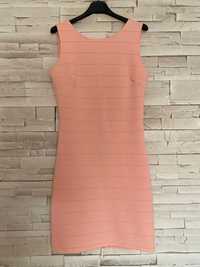 Rochie cu spatele in V, coral, marimea M