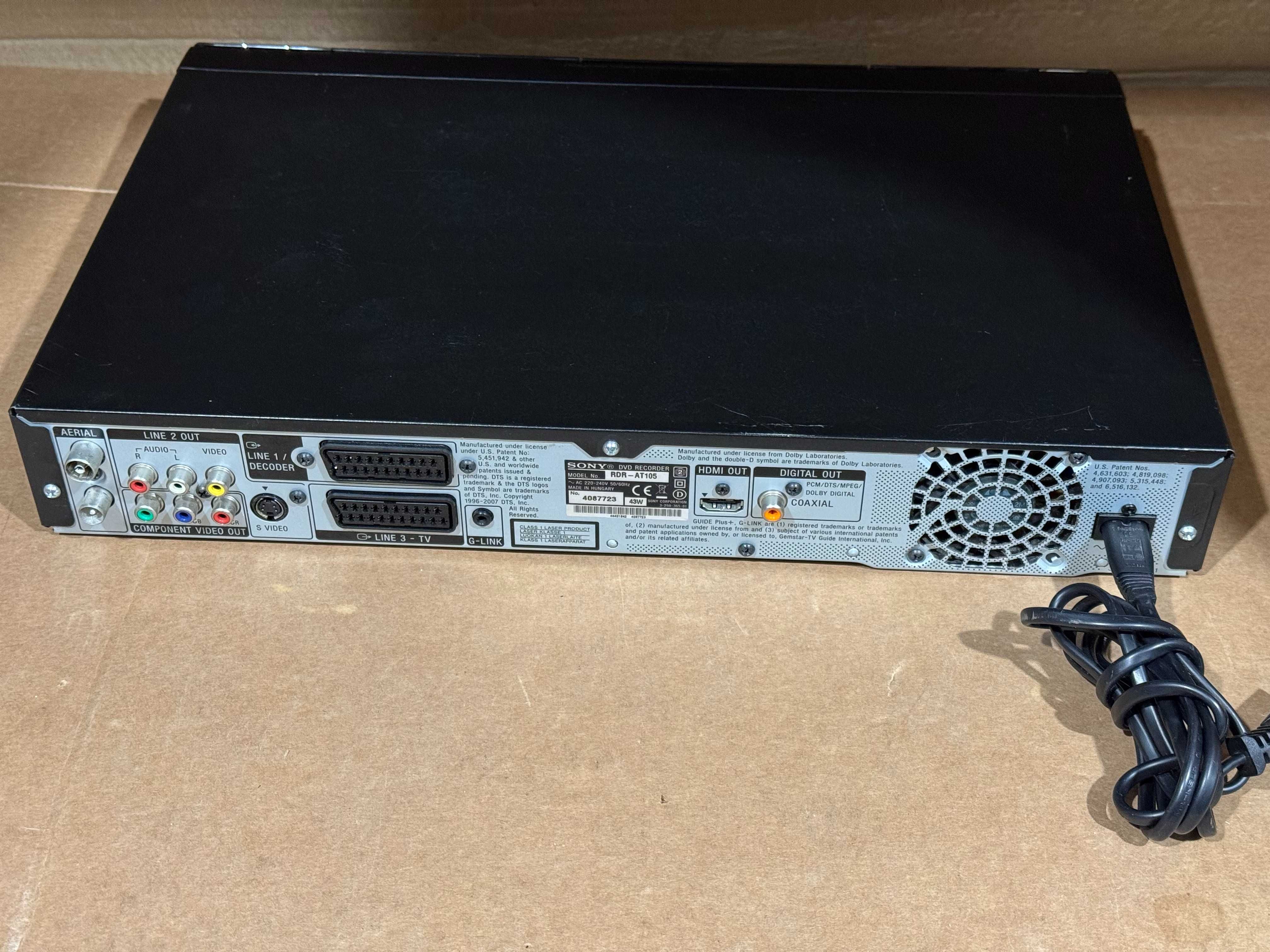SONY RDR - AT105 hdd/dvd recorder usb/hdmi дистанционно