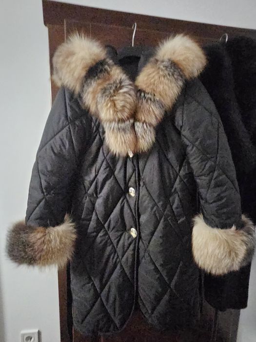 Haină cu blană naturală