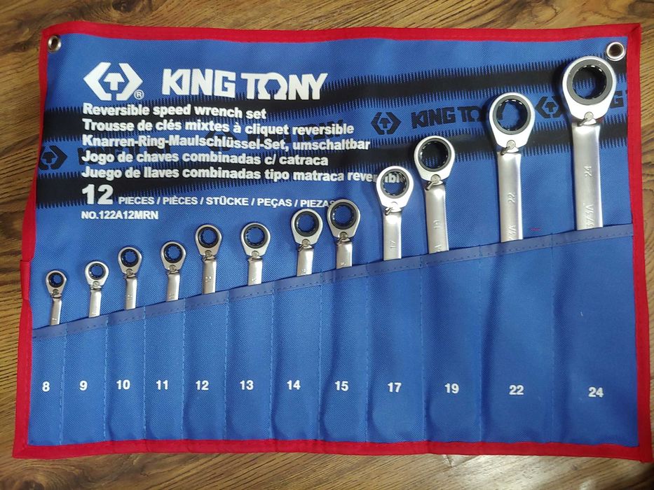 Продам ключи рожковые и трещоточные KING TONY от 8мм до 24мм