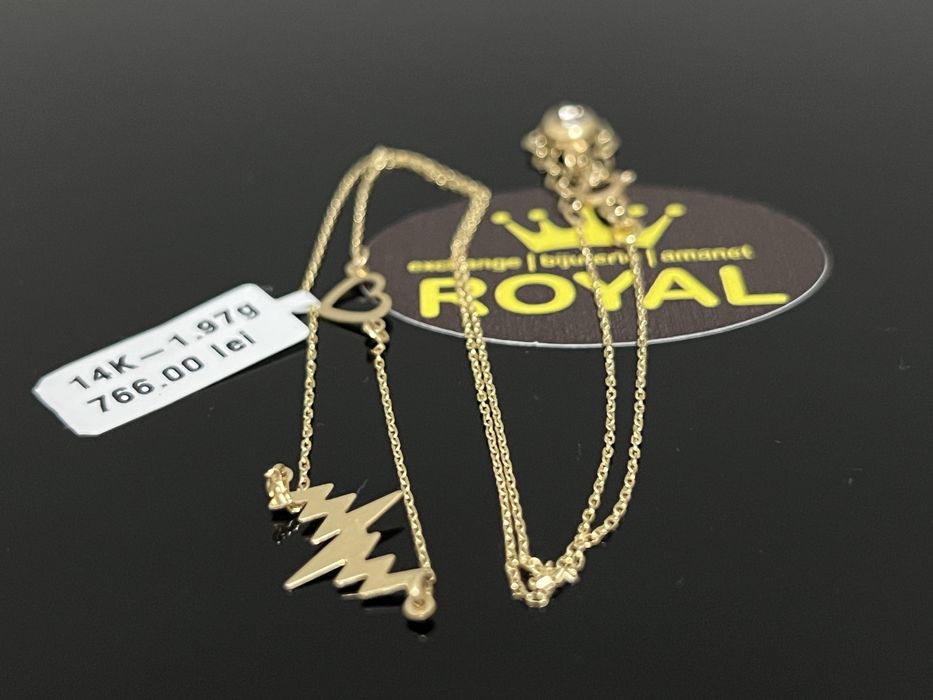 Bijuteria Royal CB : Lănțișor damă aur 14k 1,97gr