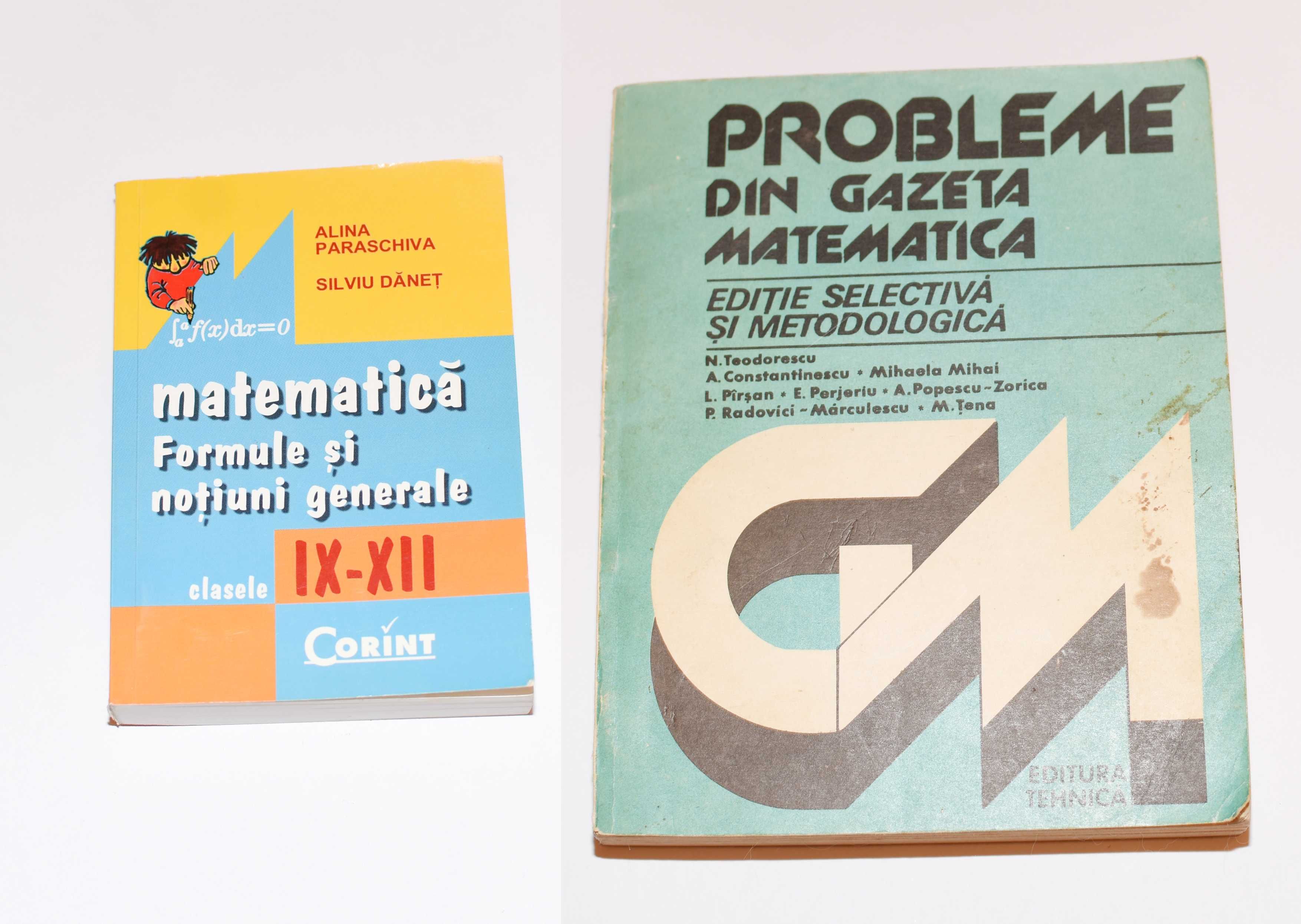 Set 2 cărți de Matematică - Formule și Probleme