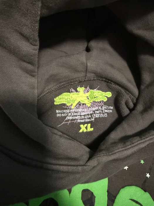 Sp5der hoodie slate grey