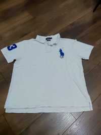 Polo Ralph Lauren бяла мъжка тениска с яка