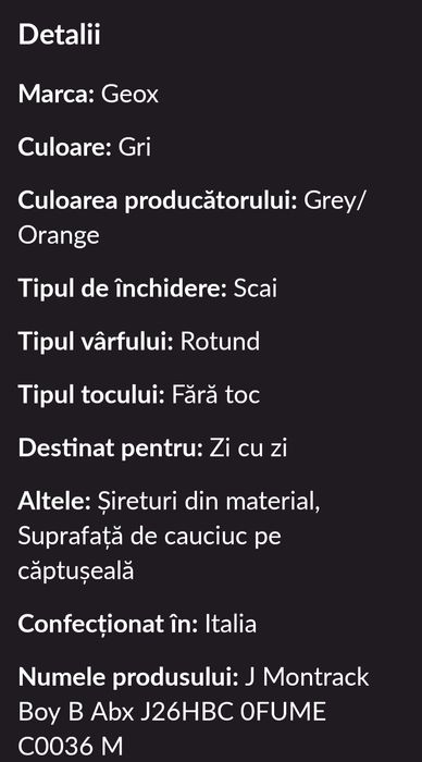 Ghete Geox baieti 34