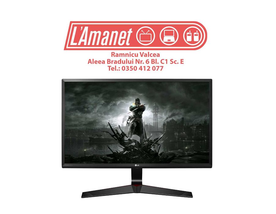 Monitor Gaming LED IPS 24" FHD 75Hz LG 24MP59G-P HDMI DP VGA AudioJack