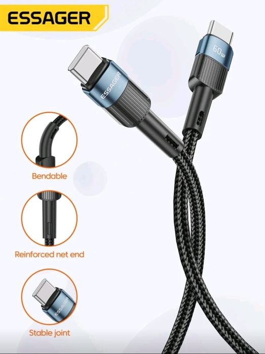 Cablu USB C la USB C 60w