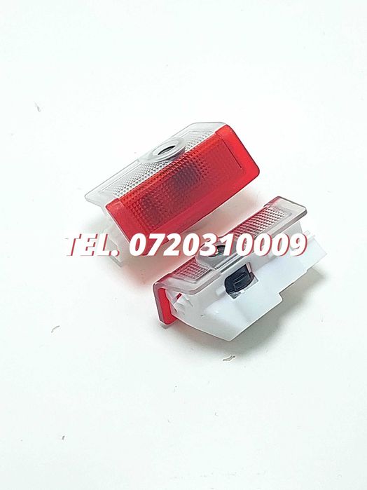 Set 2 Proiectoare Led Cu Logo Mercedes A B C E M Class