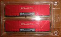 Две плочки по 8GB(16GB) DDR4 3200MHz Crucial Ballistix Red