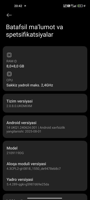 Xiaomi mi 11 lite Neo 5g