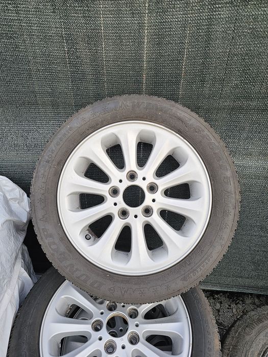 Jante Aliaj R16 Bmw 5×120 Cauciucuri iarna 205 55 R16