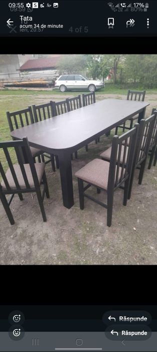 Masa 2.8 m cu 12 scaune 2500 lei