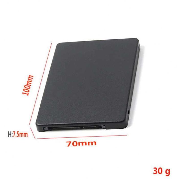 Adaptor convertor SSD mSATA la SATA 3 cu carcasa / rack 2.5 inch