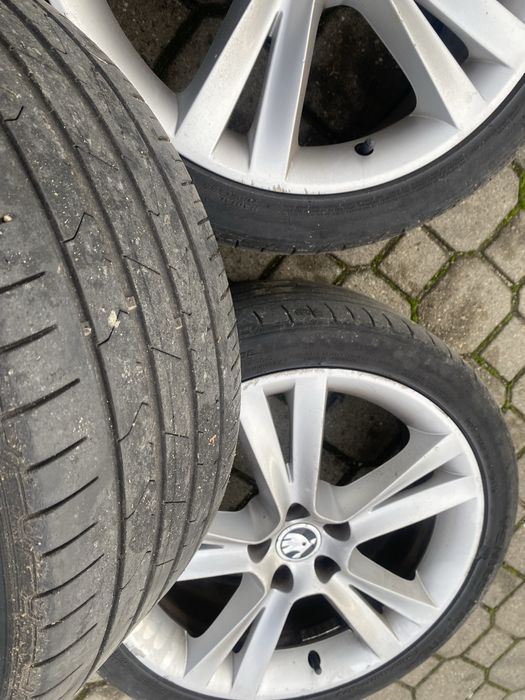 Vand jante SKODA + anvelope HANKOOK
