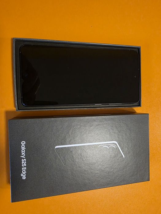Samsung S25 Edge 5G 256GB 12GB RAM Dual SM-S937 Black open box factura