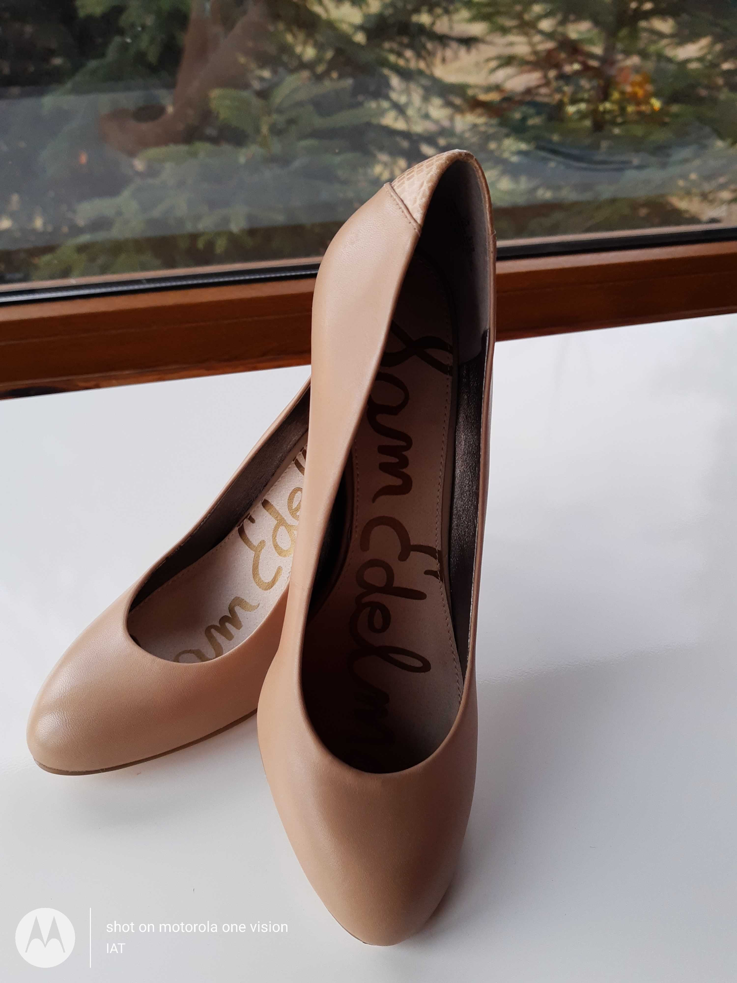 Pantofi piele naturala bej Sam Edelman- 37.5 NOI