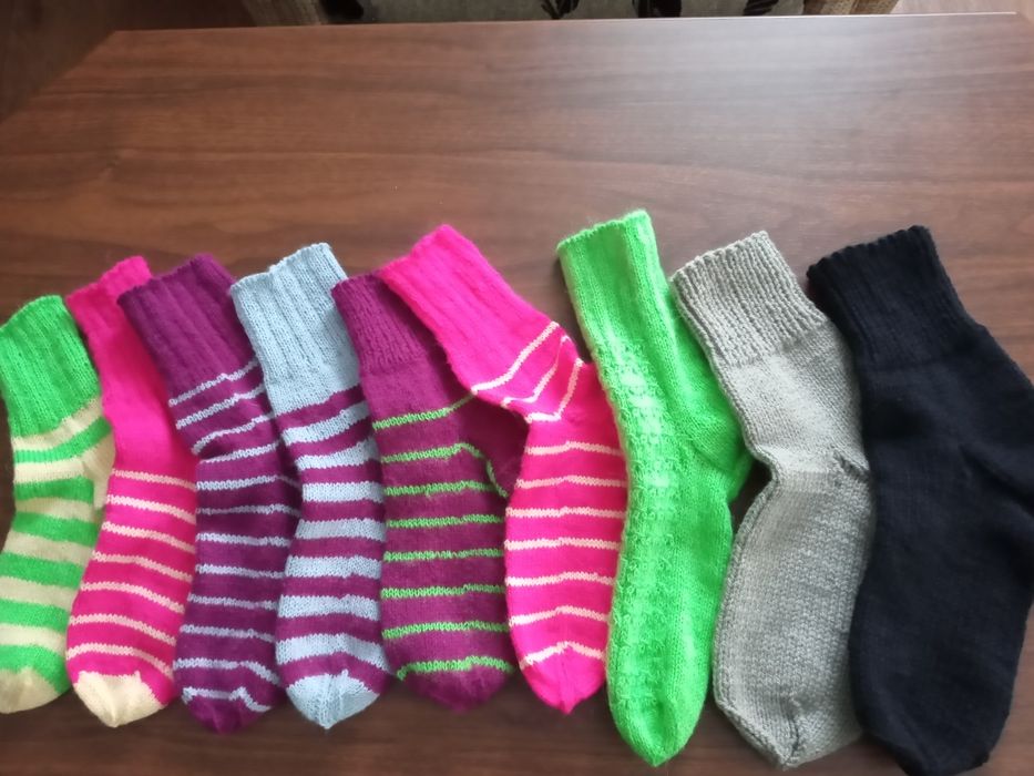 Мягкие вязаные носочки