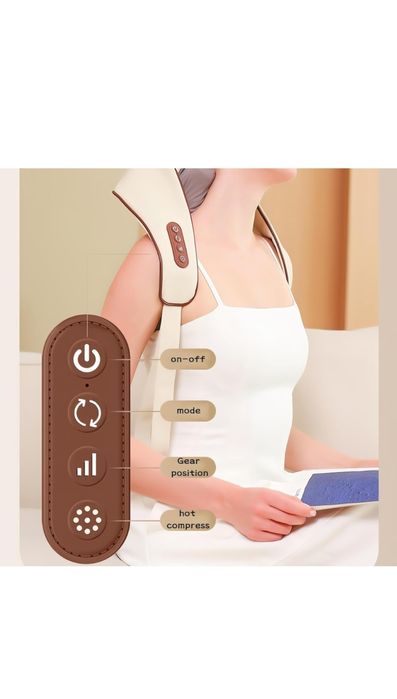 Aparat Profesional pentru Masaj Cervical, Puepoul, Caldura Terapeutica