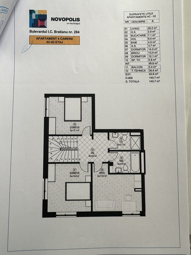 PROPRIETAR - Apartament duplex 4 camere + loc parcare acoperit