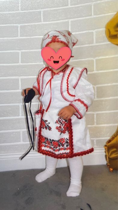 Costum popular fetiță 1 an