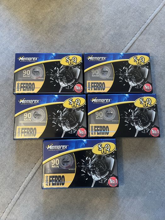 5 Casete audio Memorex  90 min sigulate
