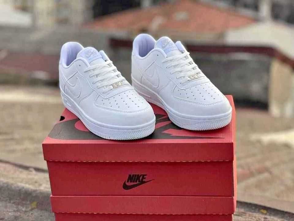 Nike Air Force One full white low dama si barbati