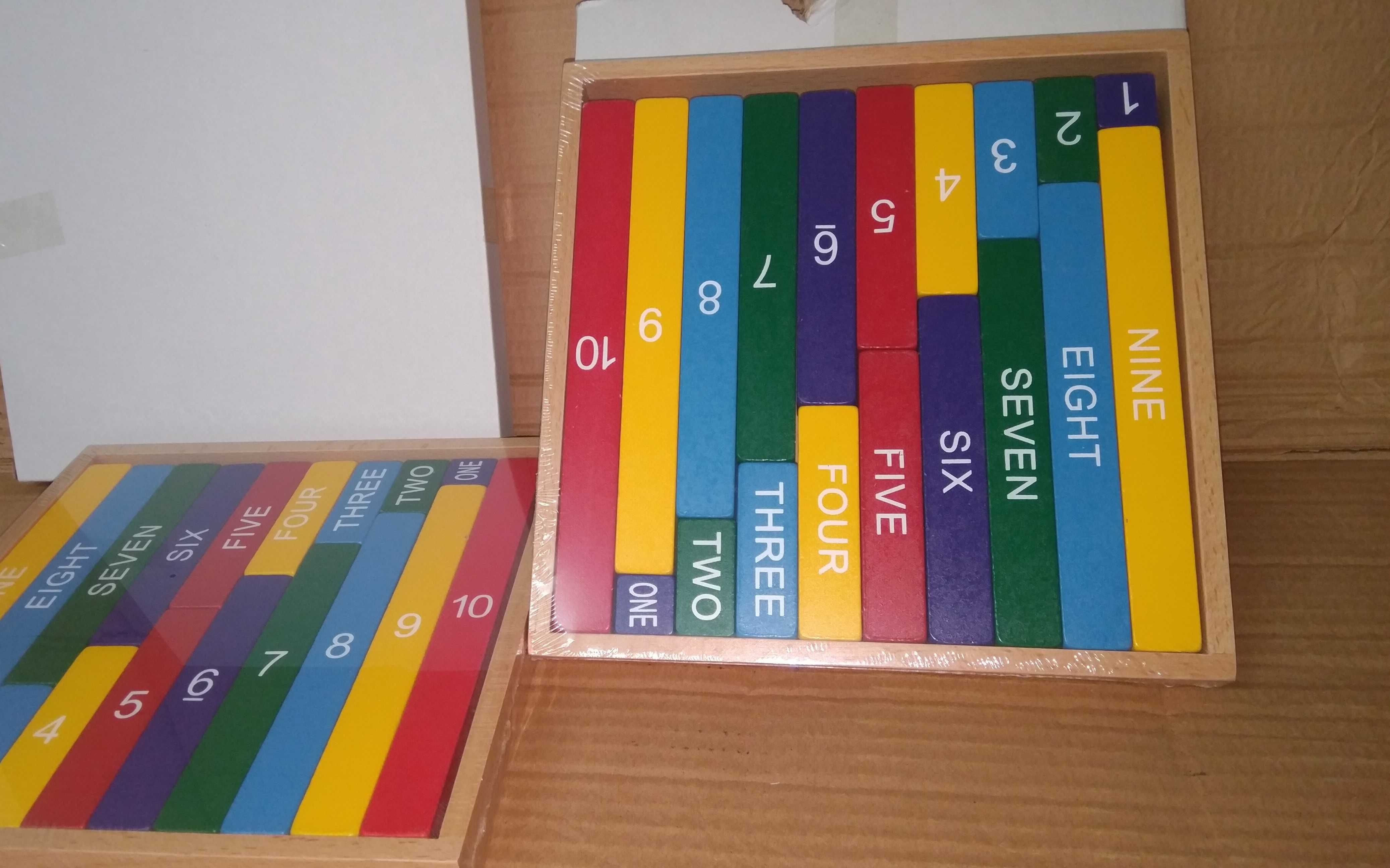 Монтесори математически летви с числа , стикове / дървени играчки