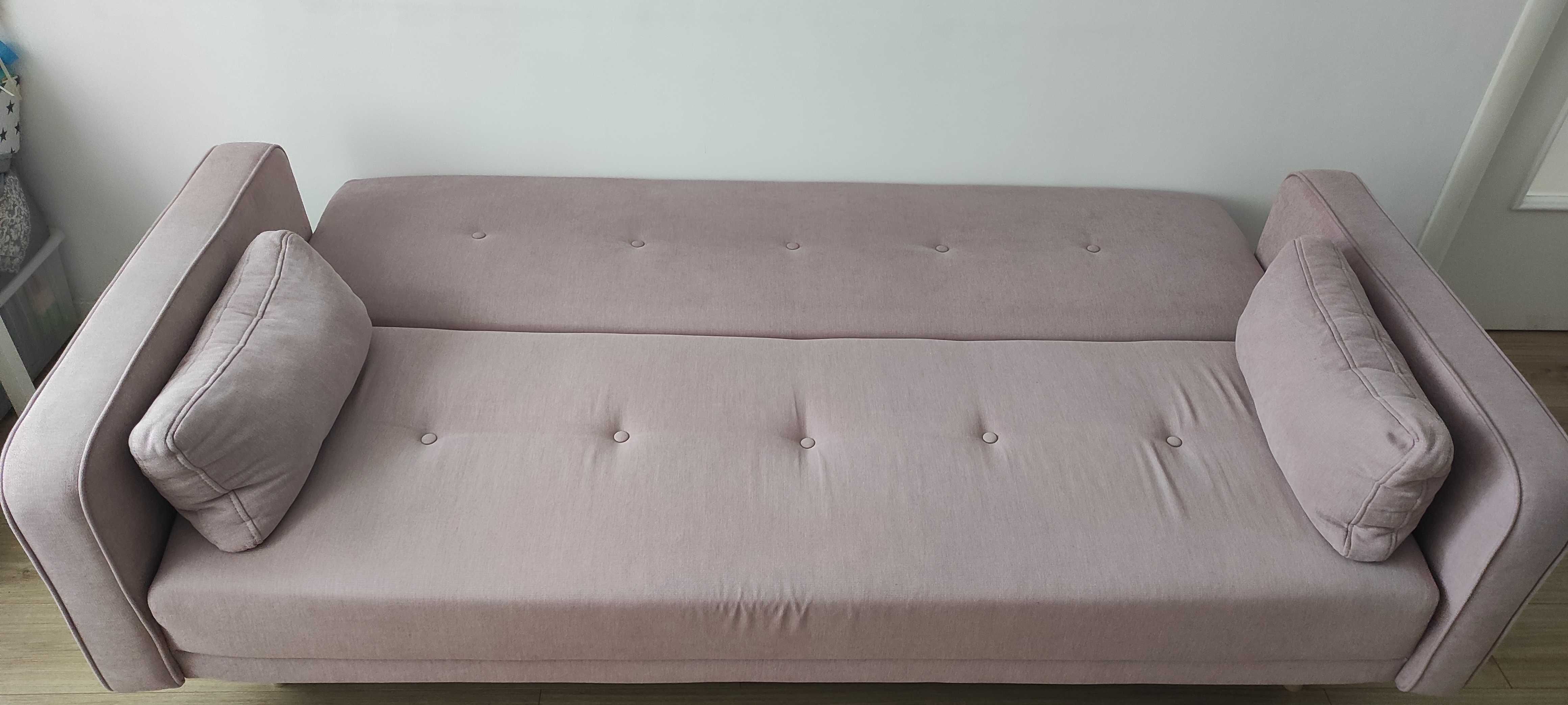 Canapea extensibila 4 locuri Stuttgart roz