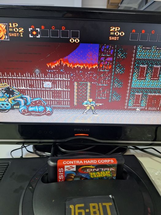Contra Hard Corps caseta discheta clasica Sega Mega Drive Genesis