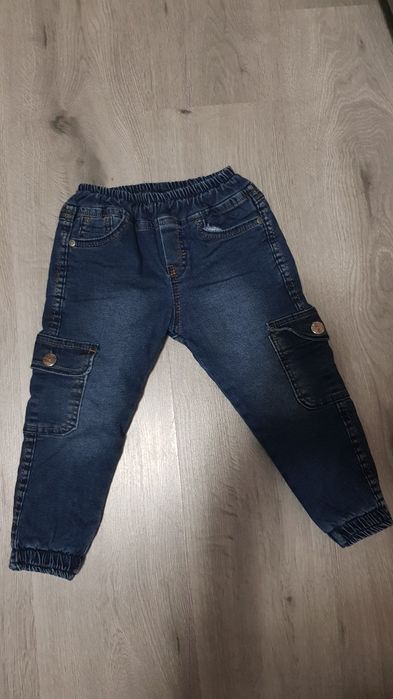 Blugi grosi dublati de iarna bebe baietel